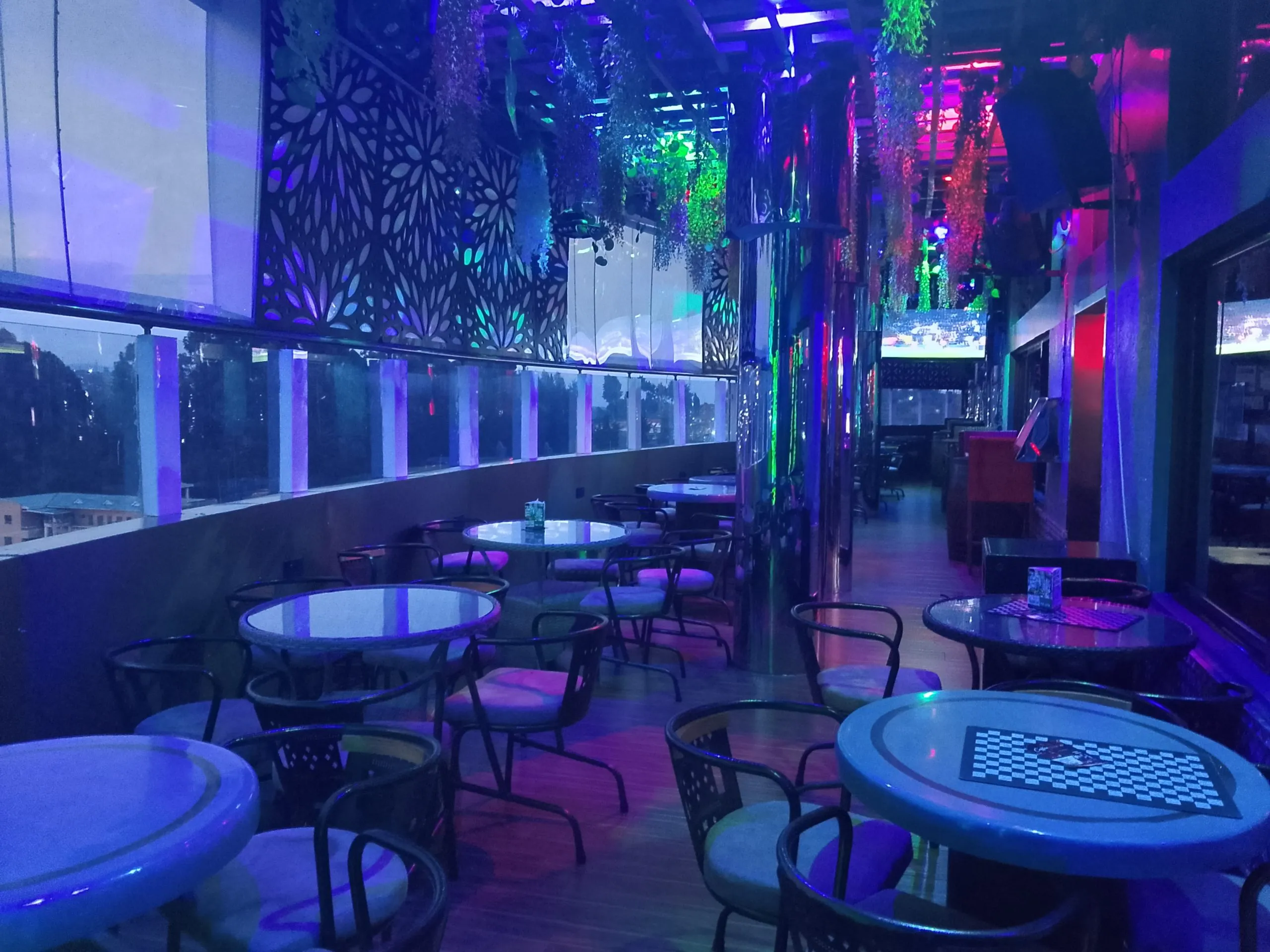 Lounge seating and bar at Generis Hotel